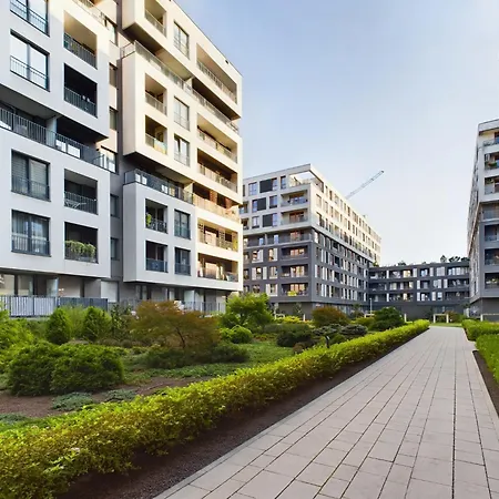 Elegancki Blisko Rzeki W Krakowie Z Biurkiem Do Pracy Zdalnej By Renters Apartmán Krakov